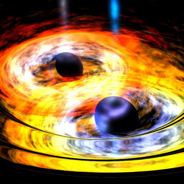 космос,черная дыра,Вселенная, Телескоп WISE обнаружил процесс создания сверхмассивной черной дыры